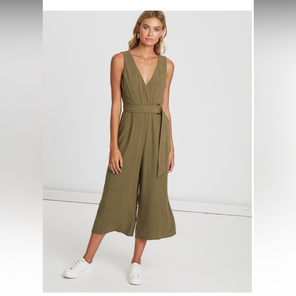 Calli Karli Belt Detail Jumpsuit